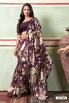 Manika By Vallabhi Brasso Digital Printed Party Wear Sarees Wholesale Shop In Surat